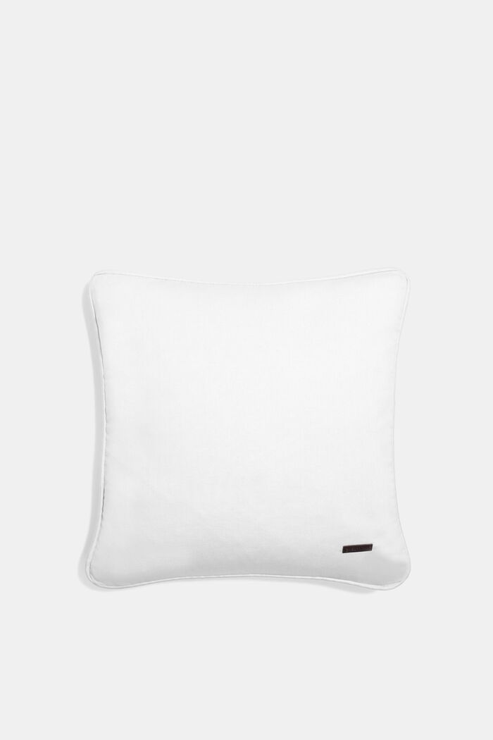 Cushion cover made of 100% cotton, WHITE, detail image number 0