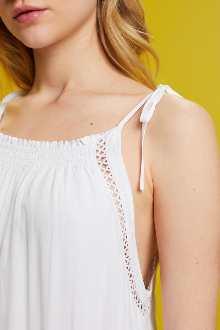 Strappy dress with smock, WHITE, detail image number 2