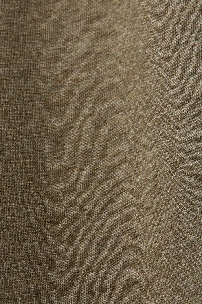 Cotton Jersey Polo Shirt, KHAKI GREEN, detail image number 5