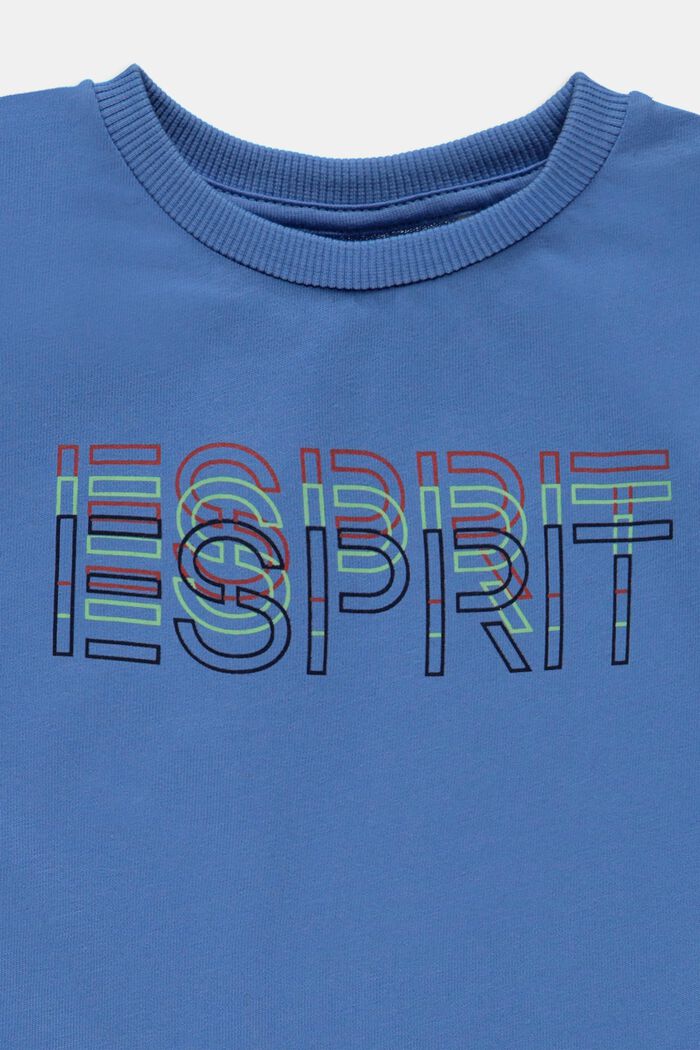 Mixed set: Logo print t-shirt and shorts, LIGHT BLUE, detail image number 2