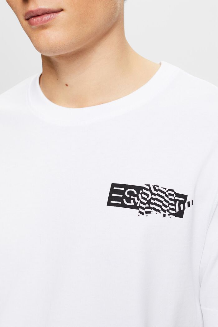 Graphic Cotton Jersey T-Shirt, WHITE, detail image number 3