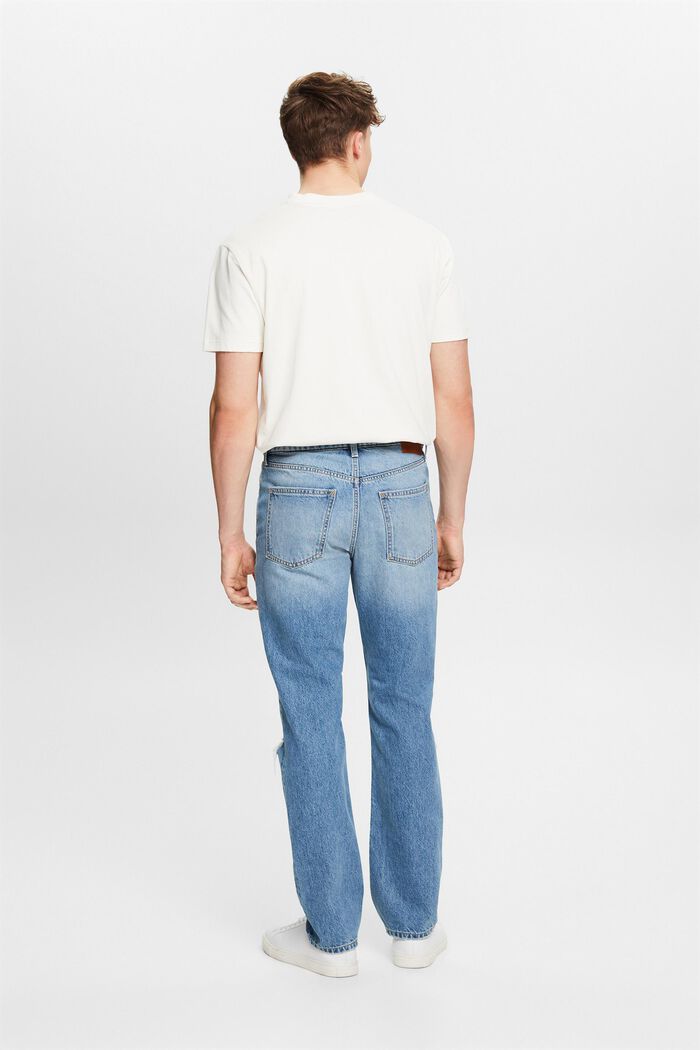 Mid-Rise Straight Jeans, BLUE MEDIUM WASHED, detail image number 2