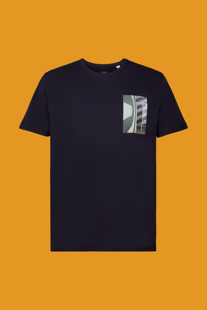 Crewneck t-shirt, 100% cotton, NAVY, detail image number 6