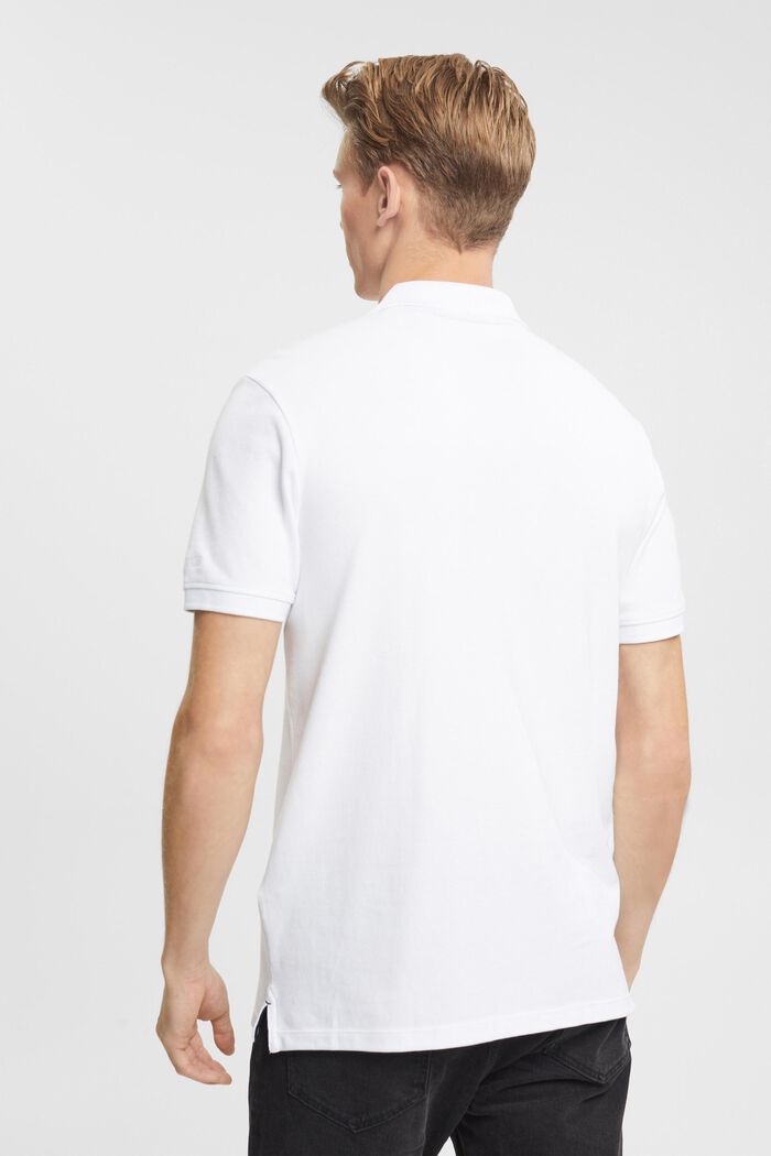 Slim fit polo shirt, WHITE, detail image number 3