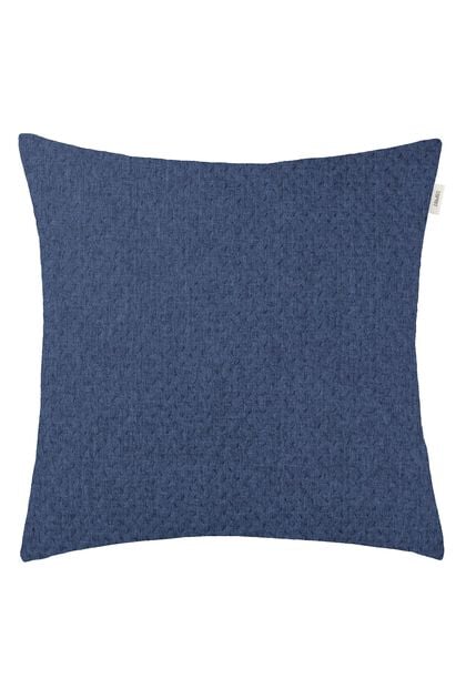 Woven decorative cushion cover, NAVY, overview