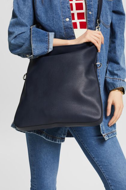 Faux Leather Flapover Shoulder Bag