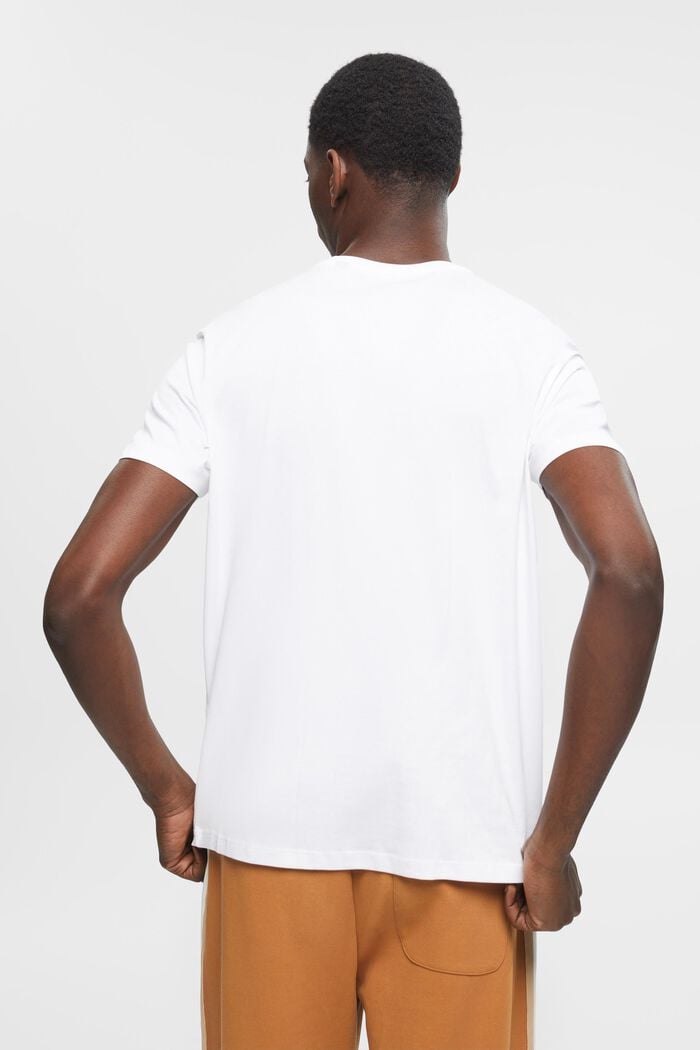 Pima cotton slim fit t-shirt, WHITE, detail image number 3