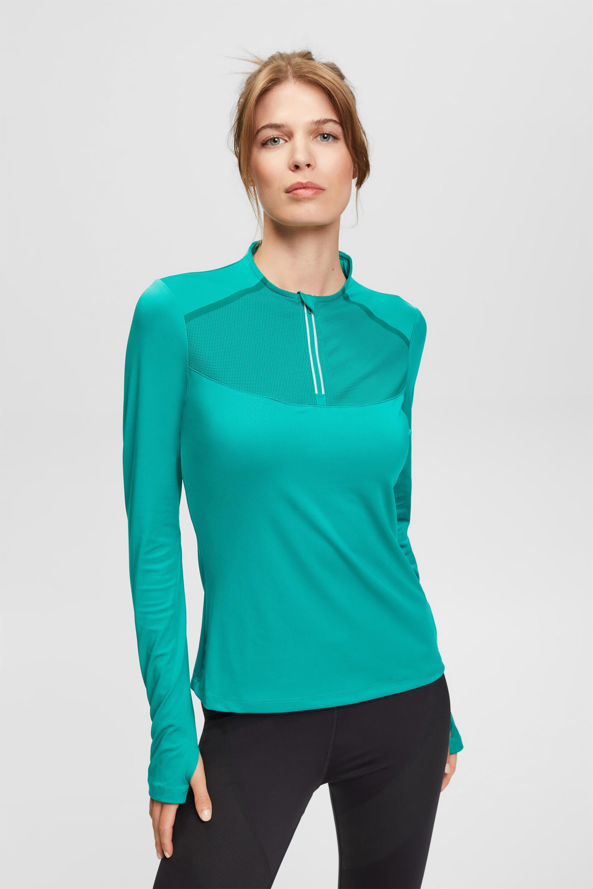 Esprit Sweatshirt in Grün Training- und Fitnesskleidung Training- und Fitnesskleidung Esprit Sport- Damen Sport- 