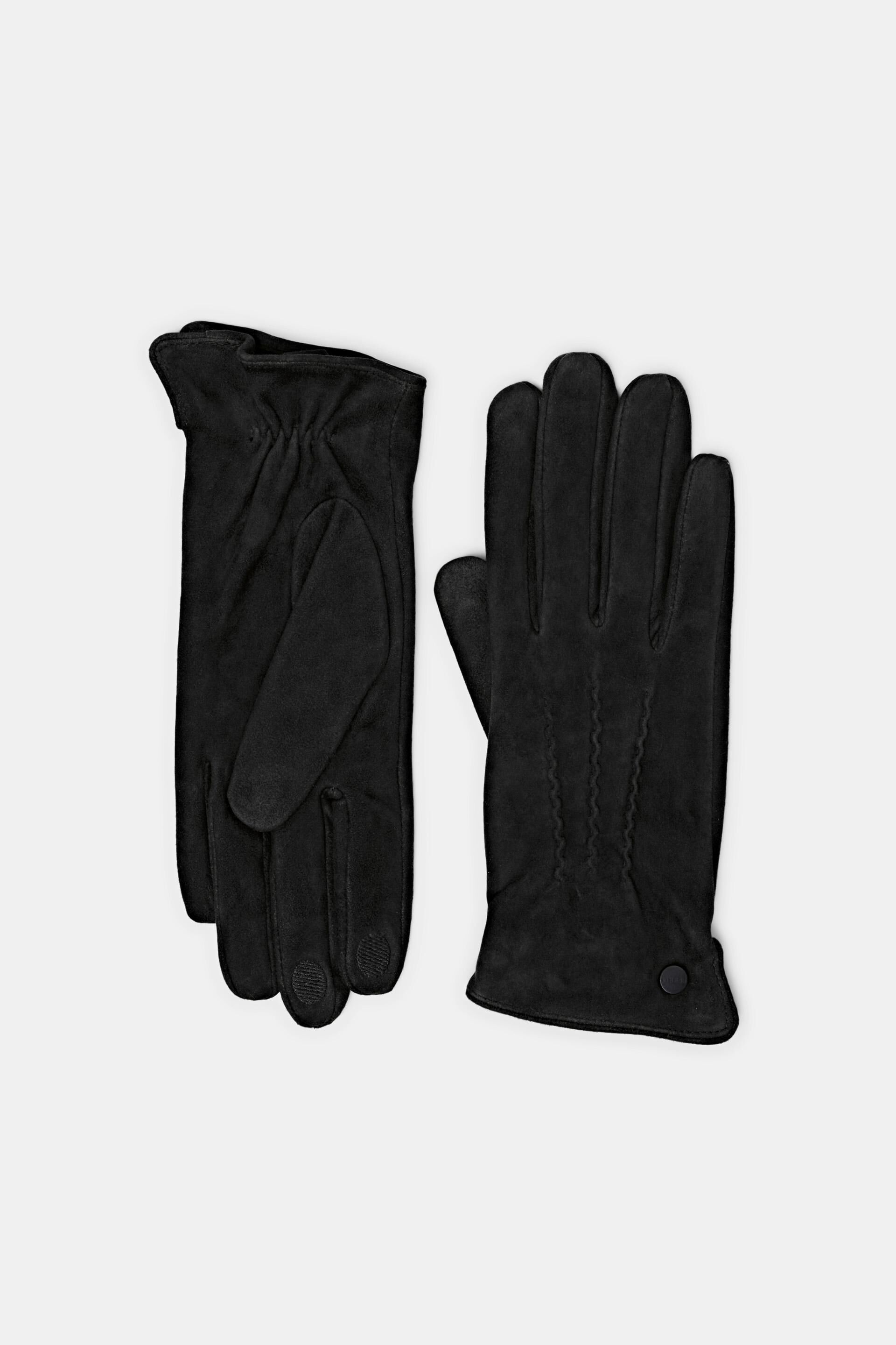 Accessories Gloves Fingered Gloves Esprit Gloves black-white graphic pattern casual look 