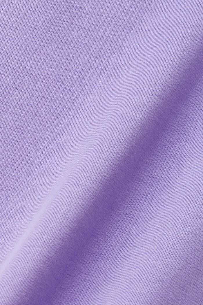 Cotton t-shirt with print, PURPLE, detail image number 5