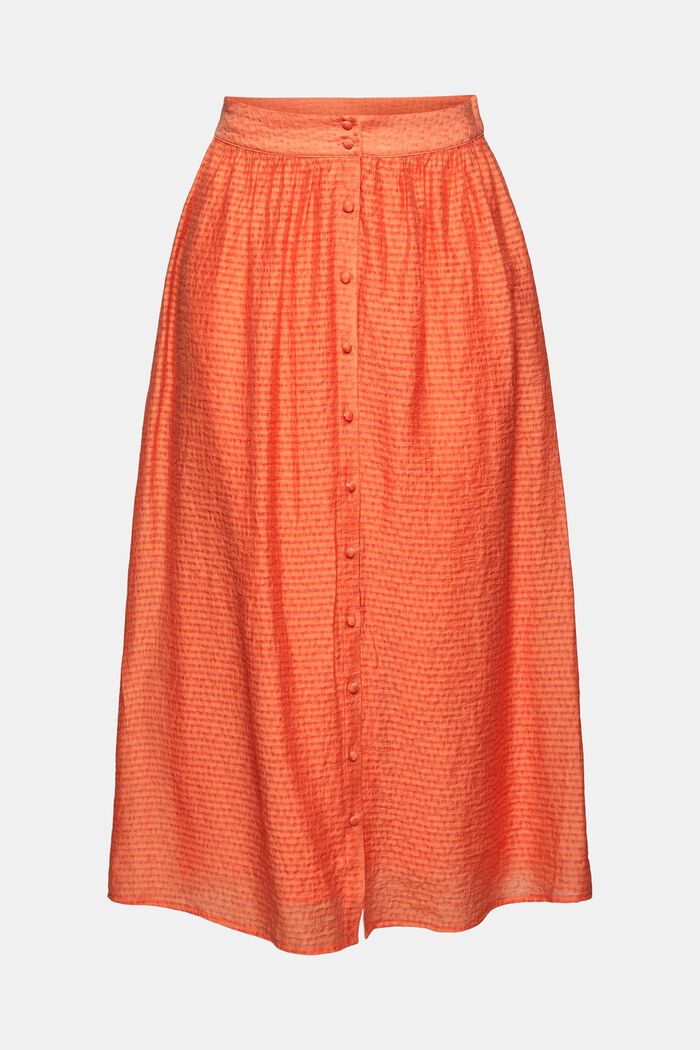 Midi skirt with button placket, LENZING™ ECOVERO™