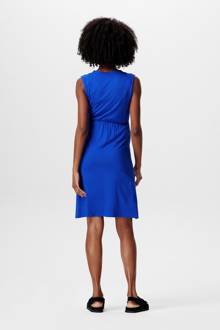 MATERNITY V-Neck Sleeveless Dress, ELECTRIC BLUE, detail image number 2
