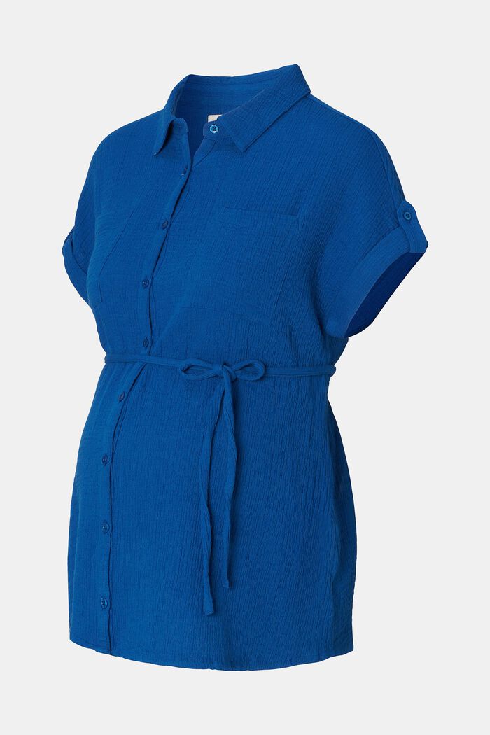 MATERNITY Short-Sleeve Blouse, ELECTRIC BLUE, detail image number 5