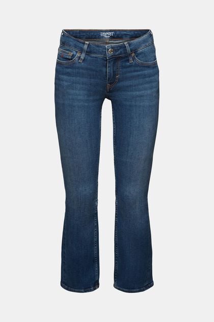 Low-Rise Cropped Bootcut Jeans