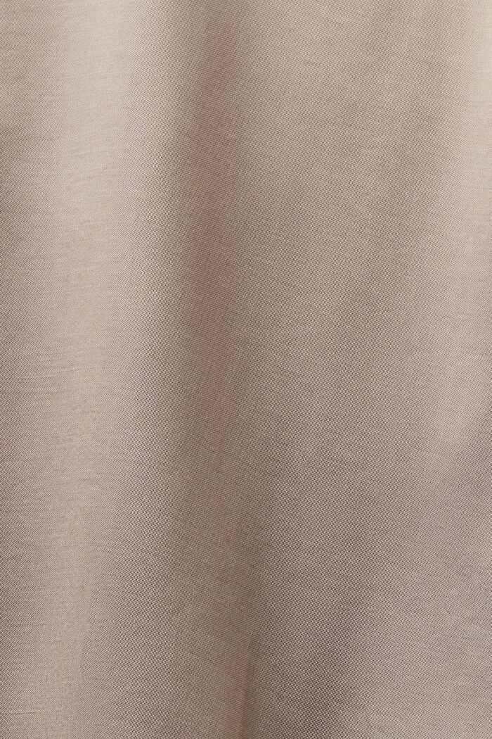 Long-Sleeve Satin Blouse, LIGHT TAUPE, detail image number 5