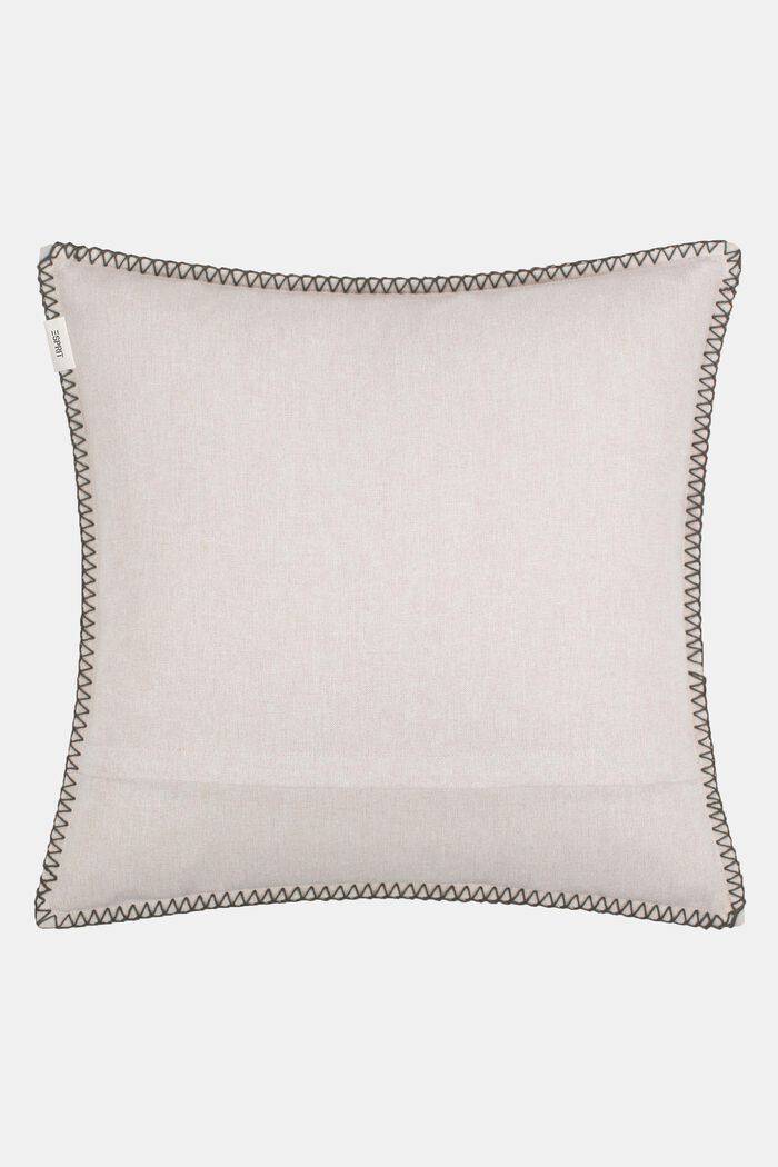 Cushion cover with embroidery, BEIGE, detail image number 2