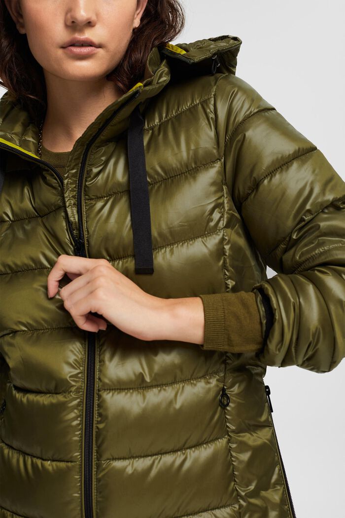 Esprit ULTRA LIGHT PADDED - Winter jacket - dark khaki/khaki