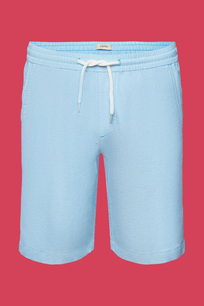 Pull-on twill shorts, 100% cotton, DARK TURQUOISE, detail image number 6