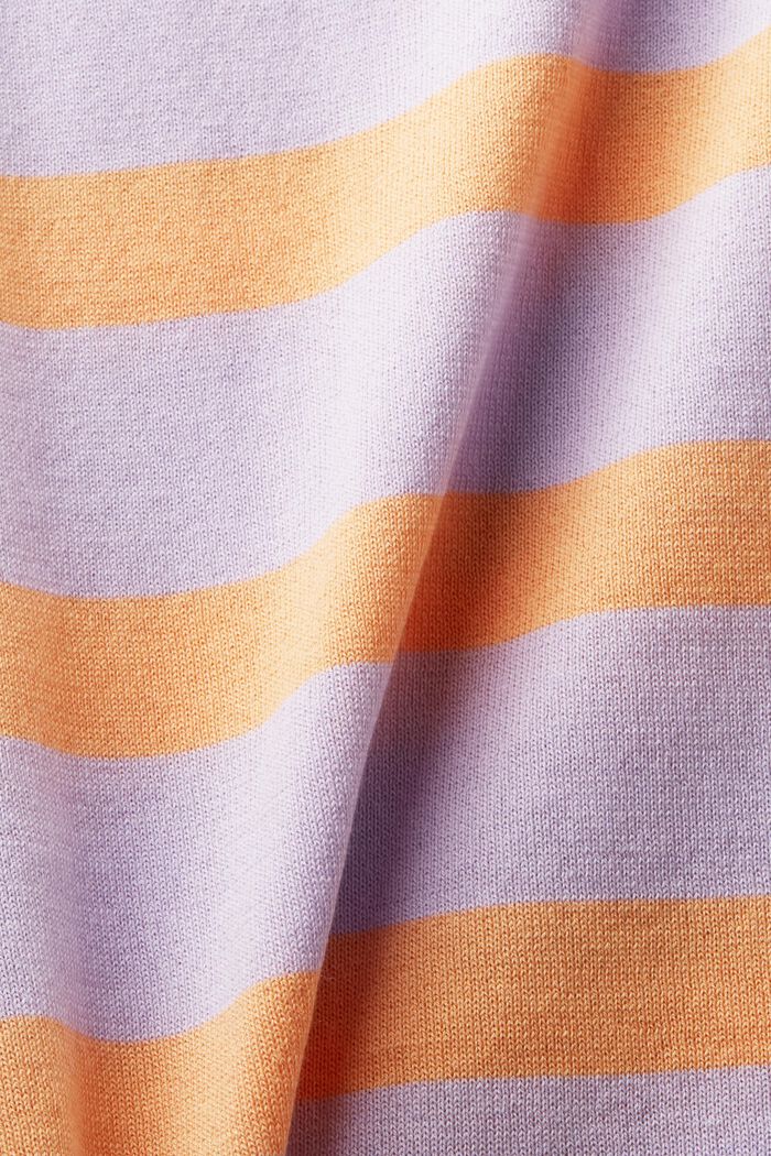 Striped Cotton Top, LAVENDER, detail image number 4