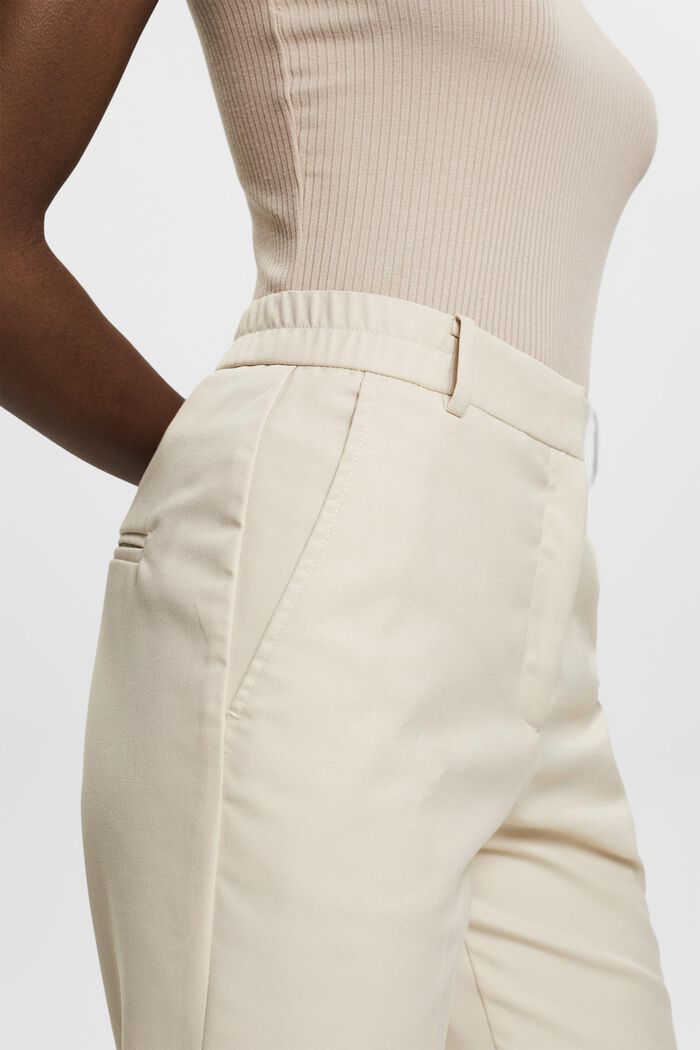 High-rise wide leg trousers, LIGHT TAUPE, detail image number 2
