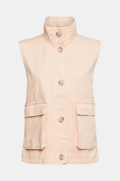 Gilet with pockets, NUDE, overview