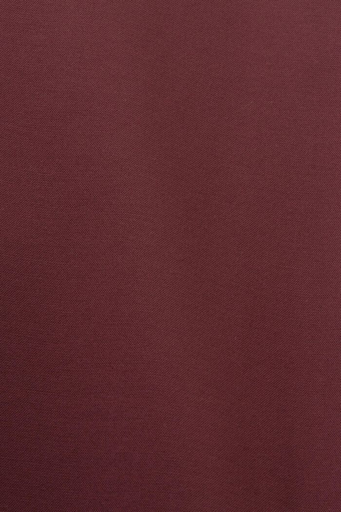 Piqué jersey suit trousers, BORDEAUX RED, detail image number 4