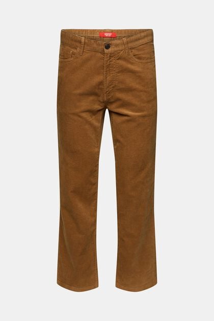 Straight Fit Corduroy Trousers