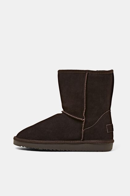 Velours winter boots with faux fur lining