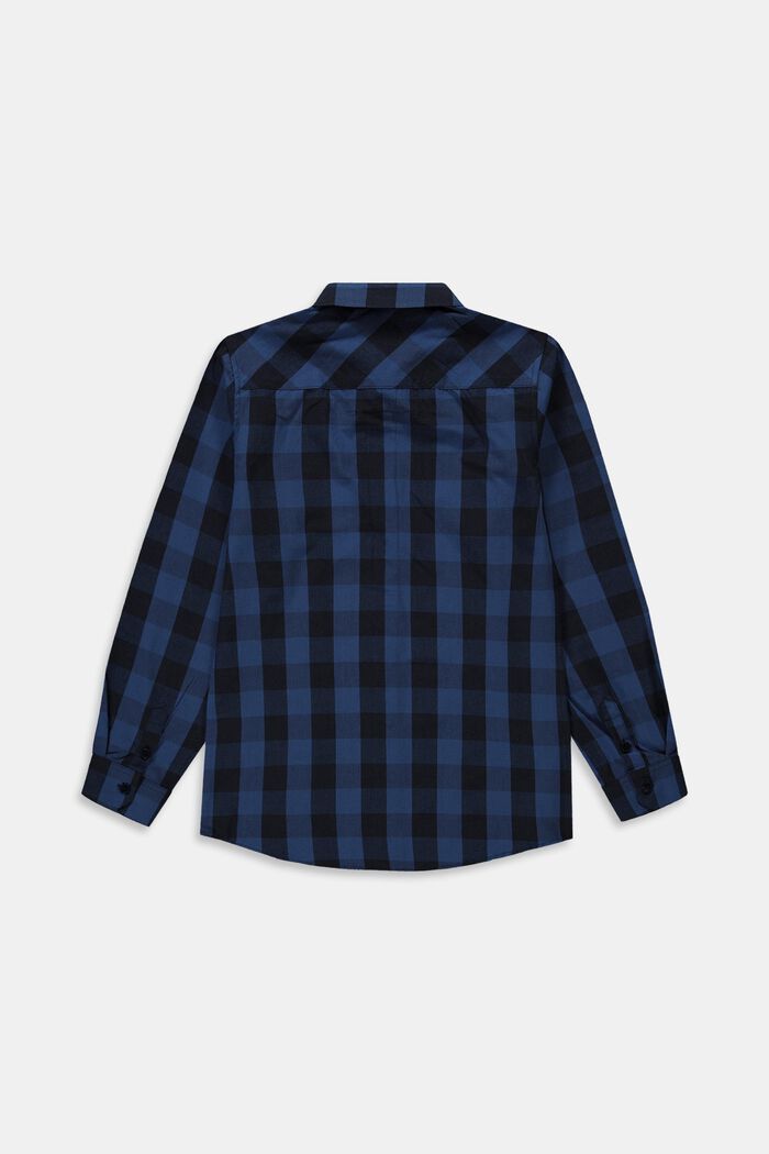 Check patterned shirt, BLUE, detail image number 1
