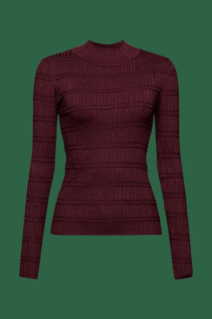 Glitter Mockneck Sweater, LENZING™ ECOVERO™