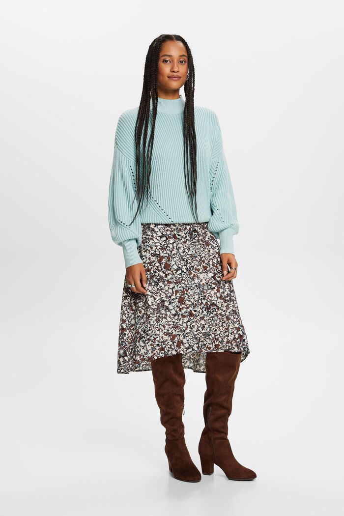 ESPRIT - Recycled: patterned midi skirt at our online shop