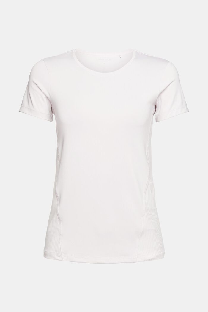 Made of recycled material: T-shirt with a cut-out at the back