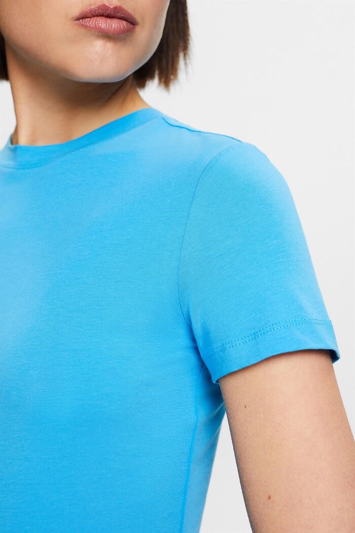 Crewneck T-Shirt, BLUE, detail image number 3