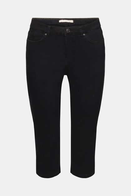 Mid-rise capri jeans