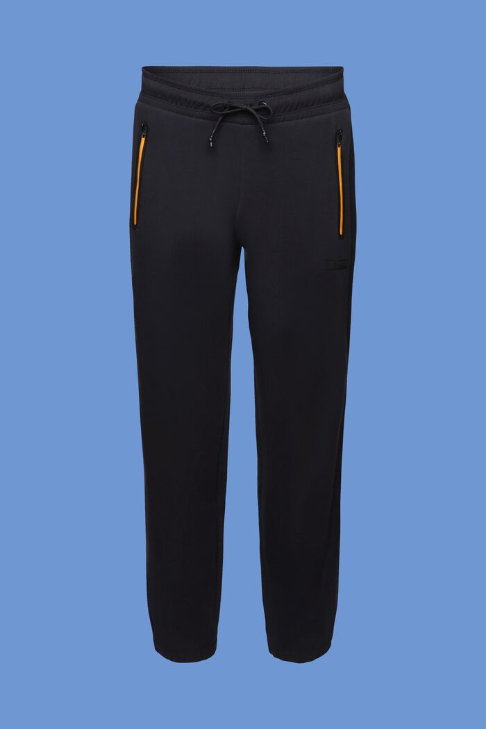 Contrast Zip Jogger Pants, BLACK, detail image number 5
