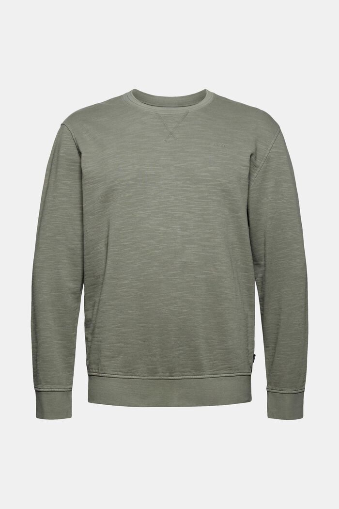 Sweatshirt made of 100% organic cotton, LIGHT KHAKI, detail image number 7