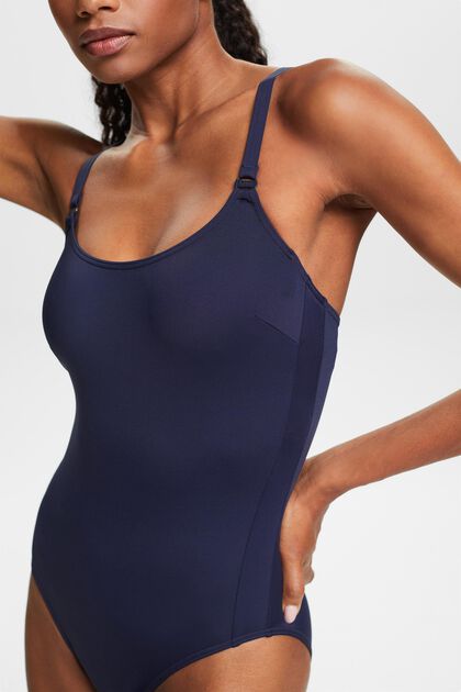Made of recycled material: unpadded swimsuit with underwiring