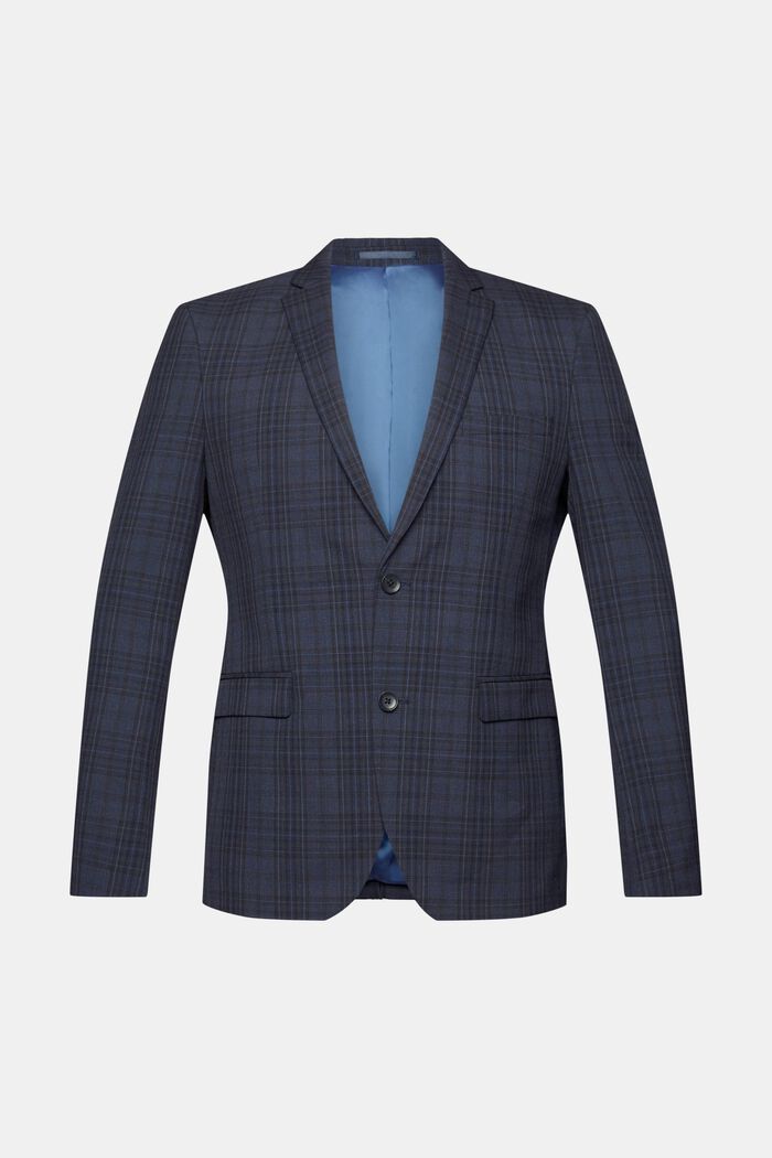 Mix & Match: Checkered single-breasted blazer, DARK BLUE, detail image number 5