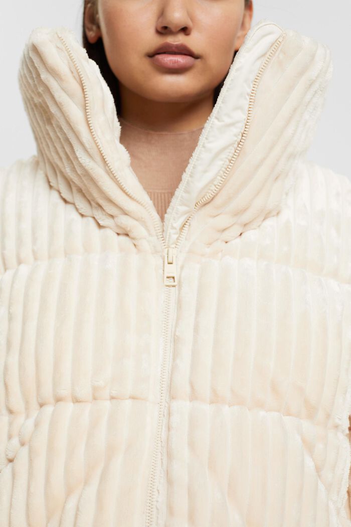 Corduroy puffer jacket, OFF WHITE, detail image number 2