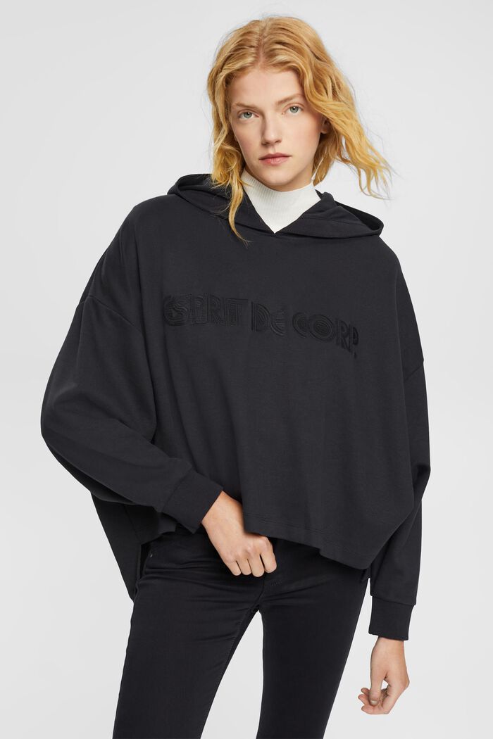 Oversized hoodie with embroidered logo