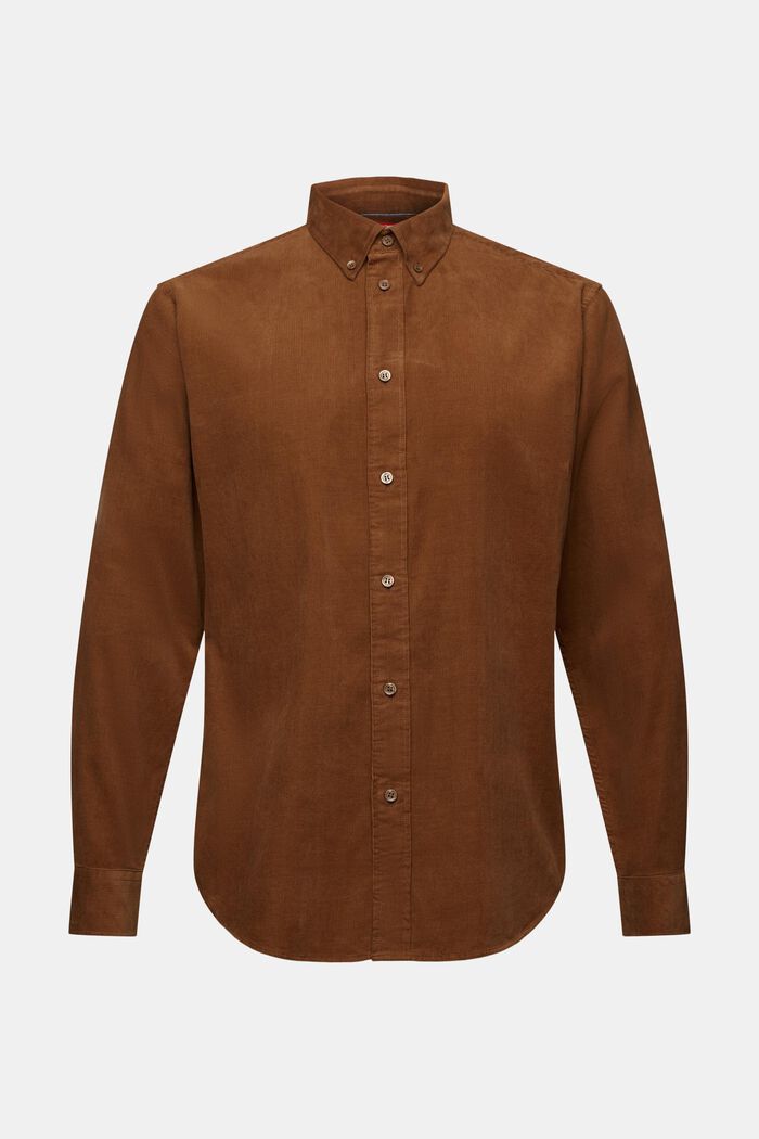 Corduroy shirt, 100% cotton, BARK, detail image number 6