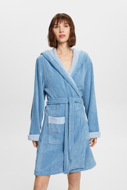ESPRIT - Suede bathrobe made of 100% cotton at our online shop