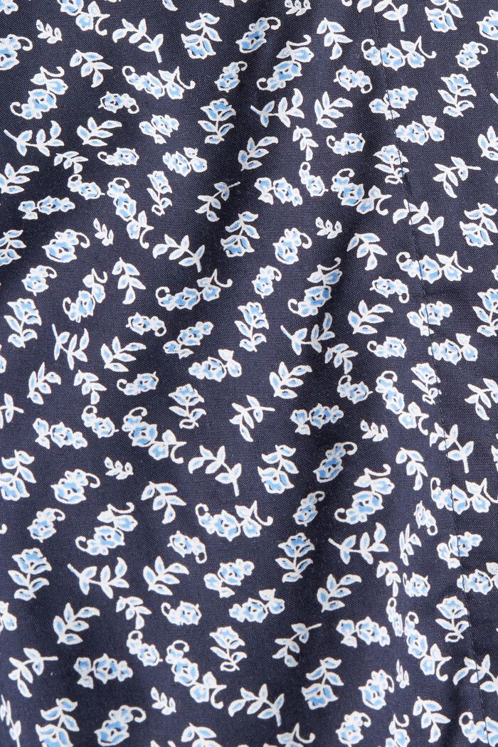 Print blouse with LENZING™ ECOVERO™, NAVY, detail image number 4