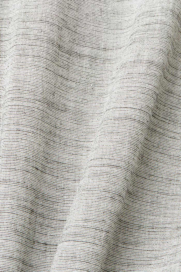 Sustainable cotton striped shirt, MEDIUM GREY, detail image number 5