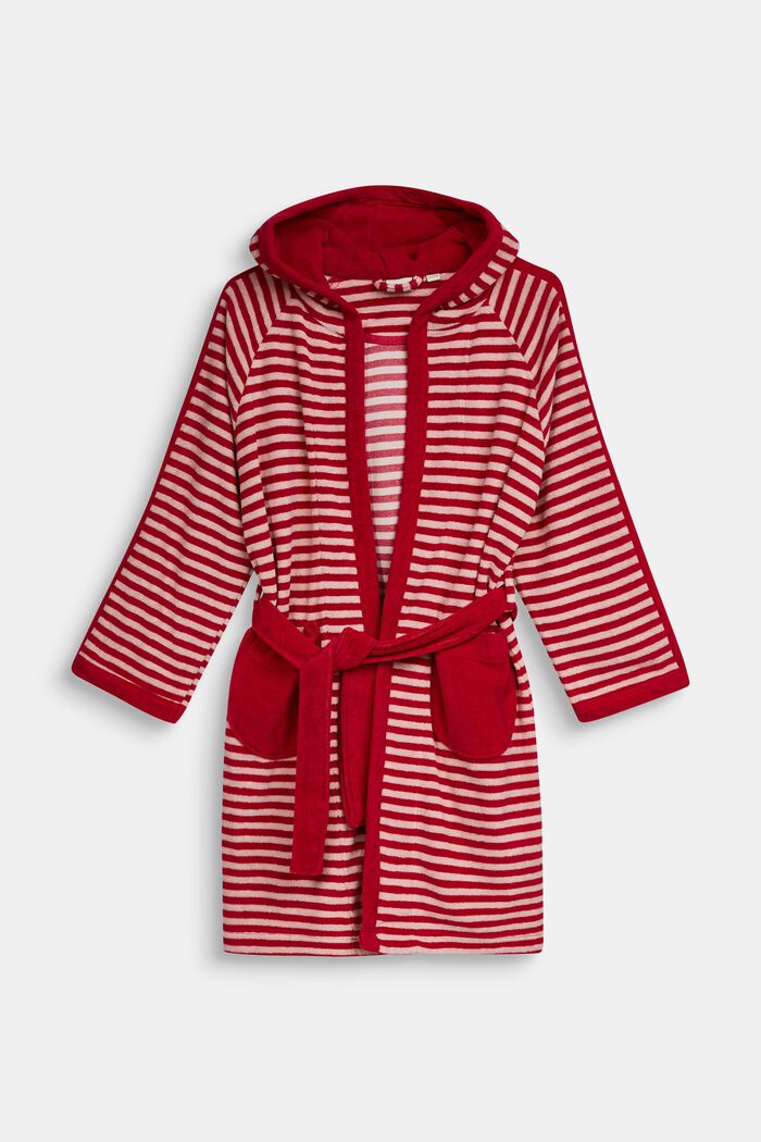 Children’s bathrobe with pointed cap, RASPBERRY, detail image number 0