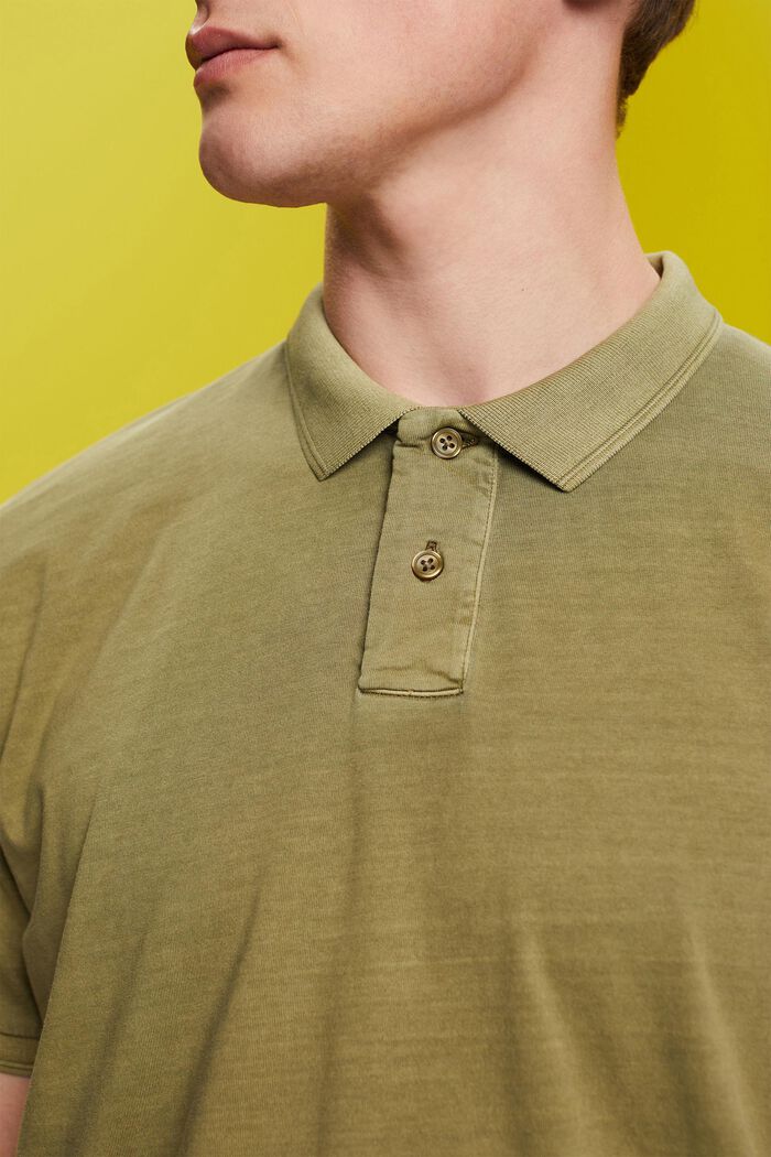 Jersey polo shirt, OLIVE, detail image number 2