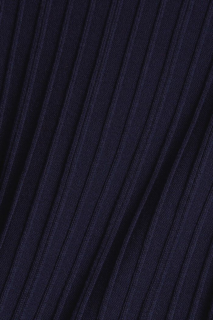 T-shirt with ribbed texture, NAVY, detail image number 1