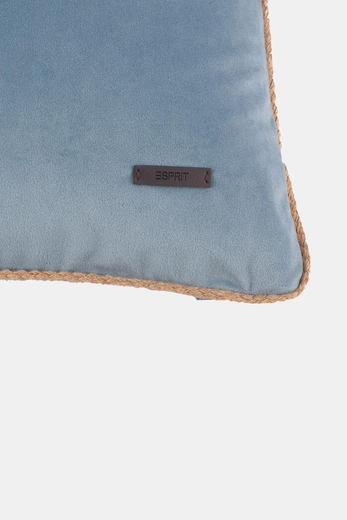 Cushion cover with sisal piping, BLUE, detail image number 1