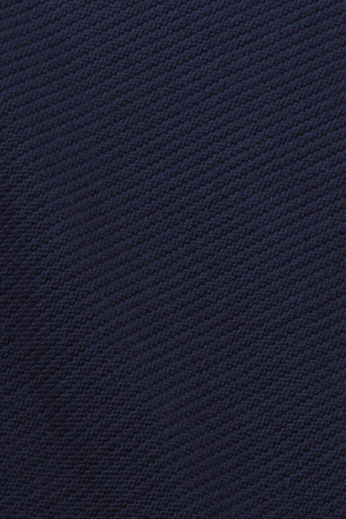 Textured knit V-neck jumper, NAVY, detail image number 5