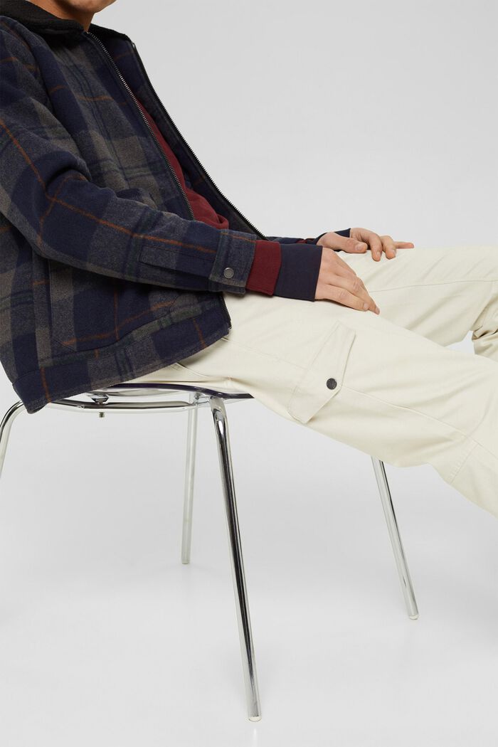 Trousers in a cargo style made of an organic cotton blend